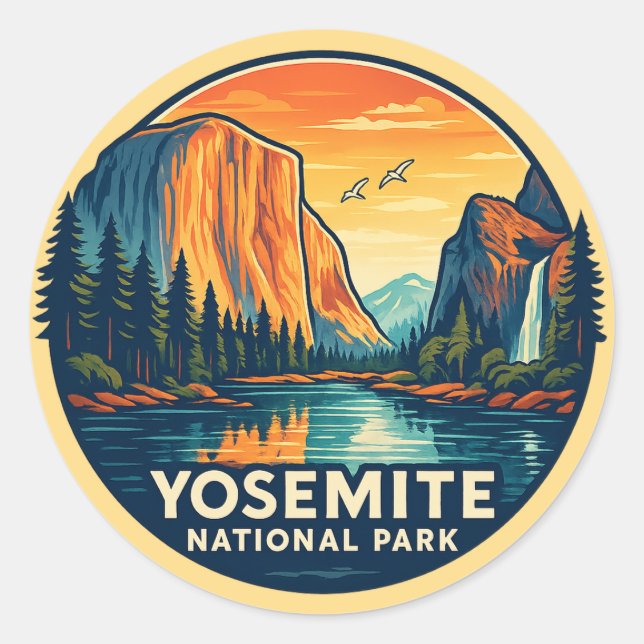 Adesivo do Parque Nacional de Yosemite (Frente)