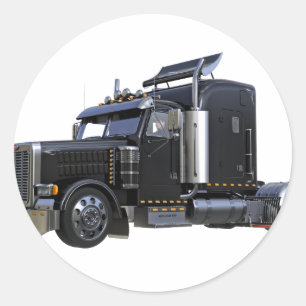 Adesivo Do preto caminhão do reboque de tractor semi