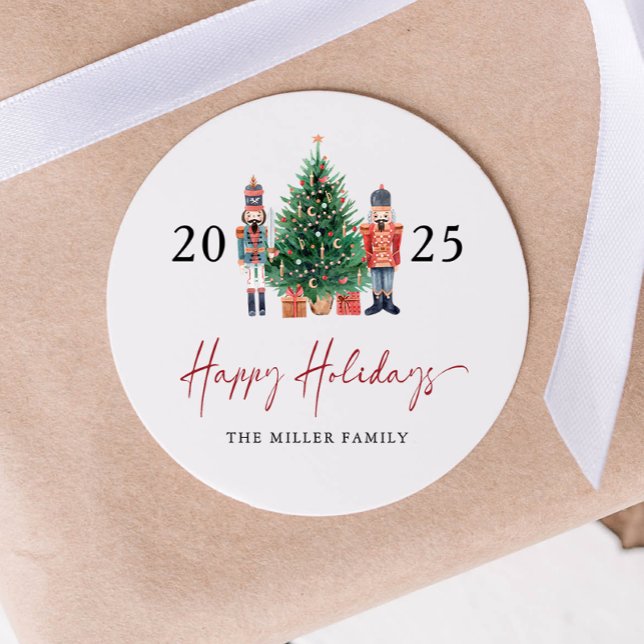 Adesivo do Quebra-Nozes de Natal (2025 Nutcracker Happy Holidays Sticker by Painted Paperie
)