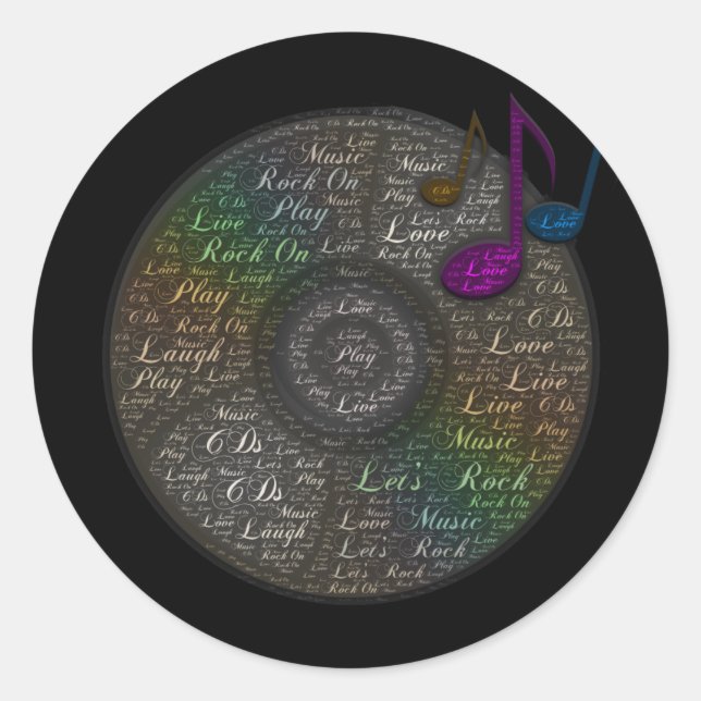 Adesivo do Rainbow CD (Frente)