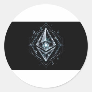 Adesivo do Relíquia de Cristal Ethereum