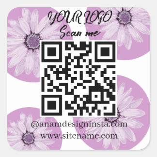 Adesivo do scanner de código QR