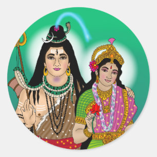 Adesivo do Senhor Shiv Parvati