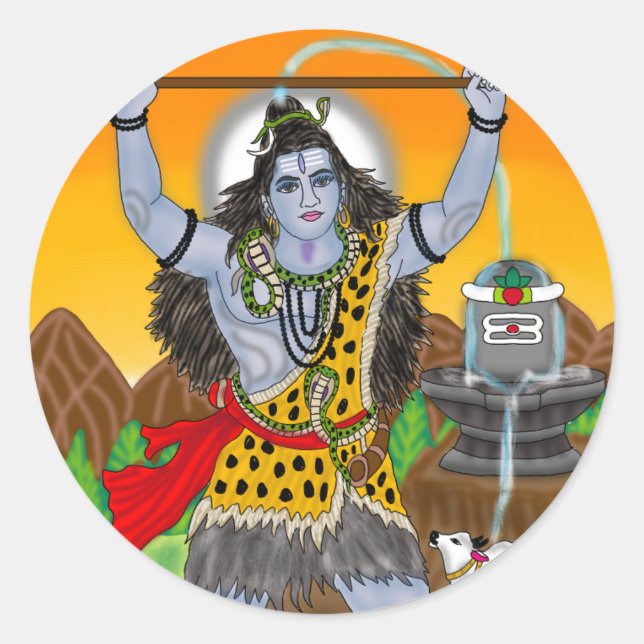 Adesivo do Senhor Shiva (Frente)