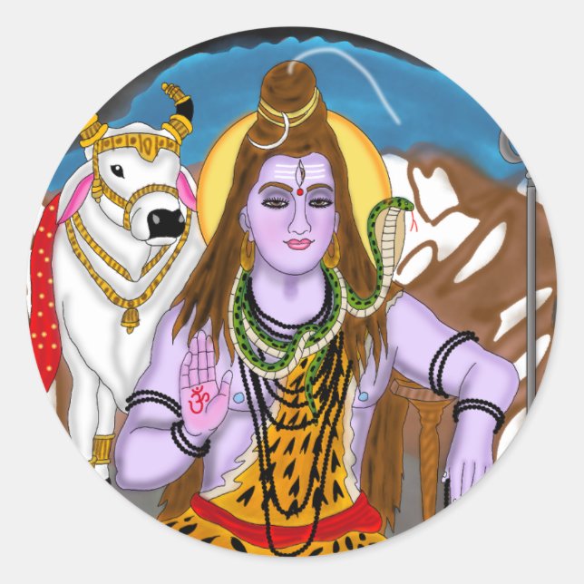 Adesivo do Senhor Shiva (Frente)