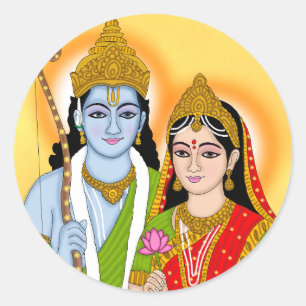 Adesivo do Senhor Sita Ram – Decalque Espiritual D