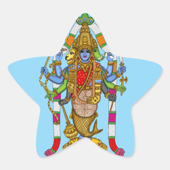 Adesivo do Senhor Vishnu (Frente)
