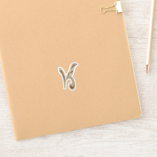 Adesivo do Símbolo de Capricórnio Boho Terra (Notebook)