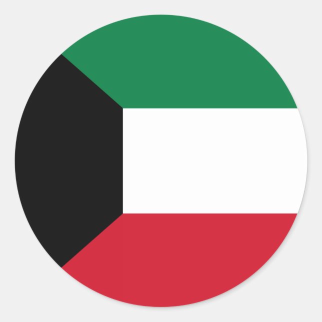 Adesivo do Sinalizador do Kuwait (Frente)