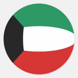 Adesivo do Sinalizador do Kuwait Fisheye