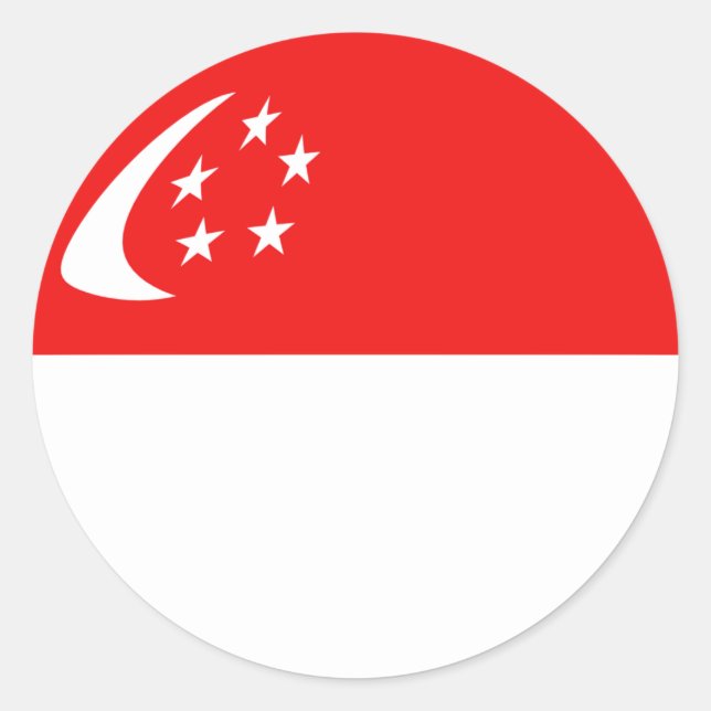 Adesivo do Sinalizador Fisheye de Singapura (Frente)
