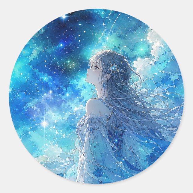 Adesivo do Sonho Azul Celestial (Frente)