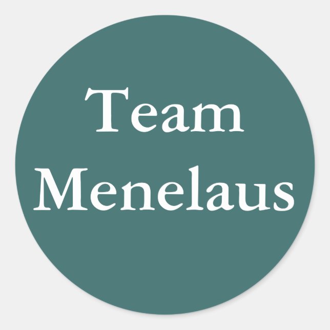 Adesivo do Team Menelaus (Frente)