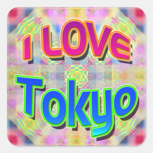 Adesivo do Tokyo Festival 3 "I LOVE Tokyo" (Frente)
