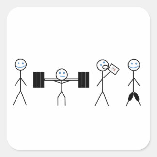 Adesivo do Treinador Pessoal de Malhação