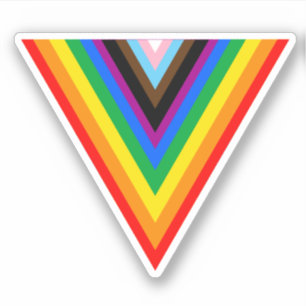 Adesivo do Triângulo do Orgulho de Progresso