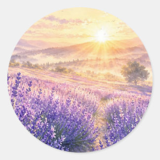 Adesivo do Vale de Lavanda ao Luar