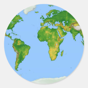 Adesivo do World Map Round