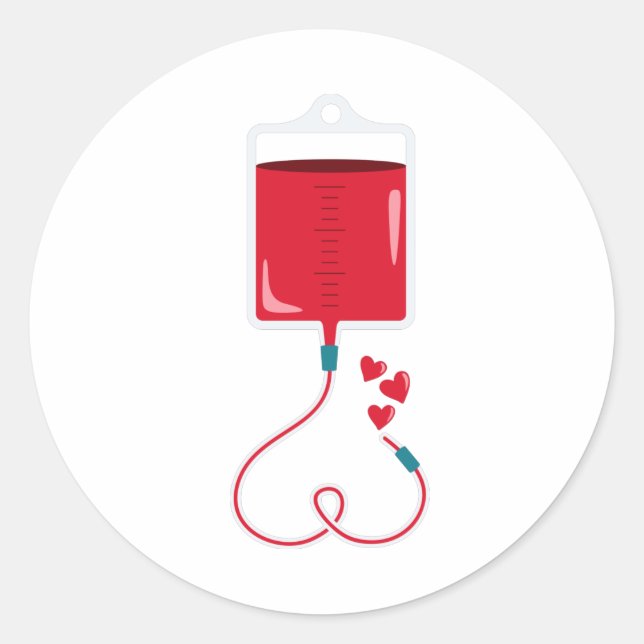 Adesivo Doação de Sangue (Frente)