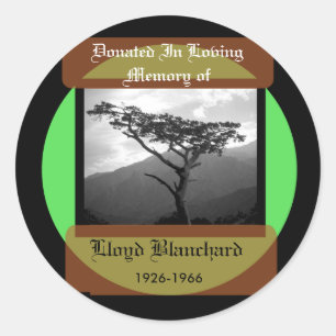 Adesivo Doado em memória de