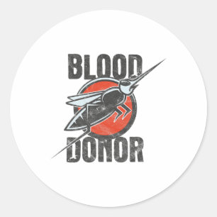 Adesivo Doador de sangue engraçado