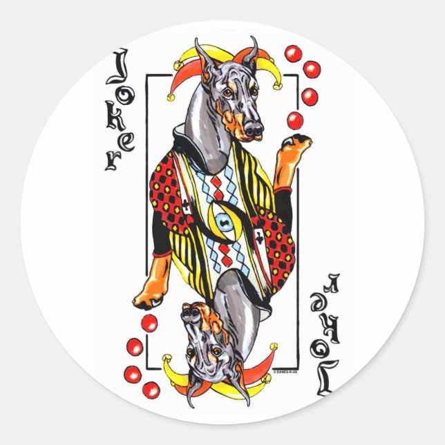 Adesivo Doberman Black Joker (Frente)