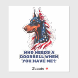 Adesivo Doberman Pinscher