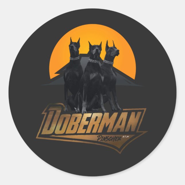 Adesivo Doberman Pinscher (Frente)
