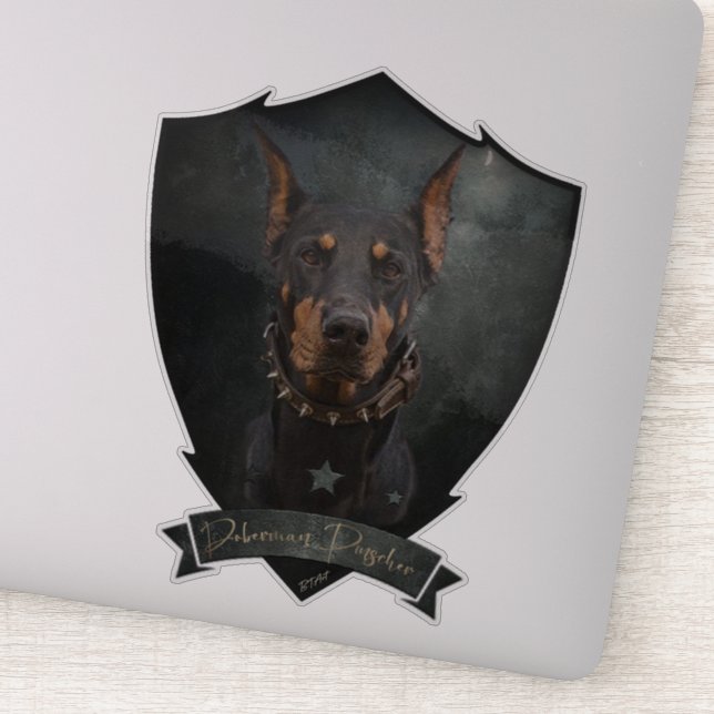 Adesivo Doberman Pinscher (Detalhe)