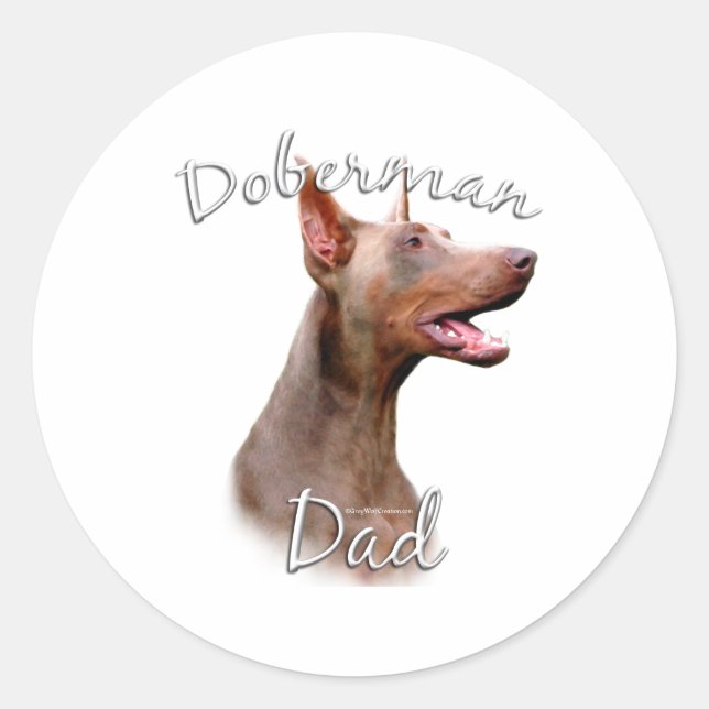 Adesivo Doberman Pinscher (Isabella) Pai 2 (Frente)