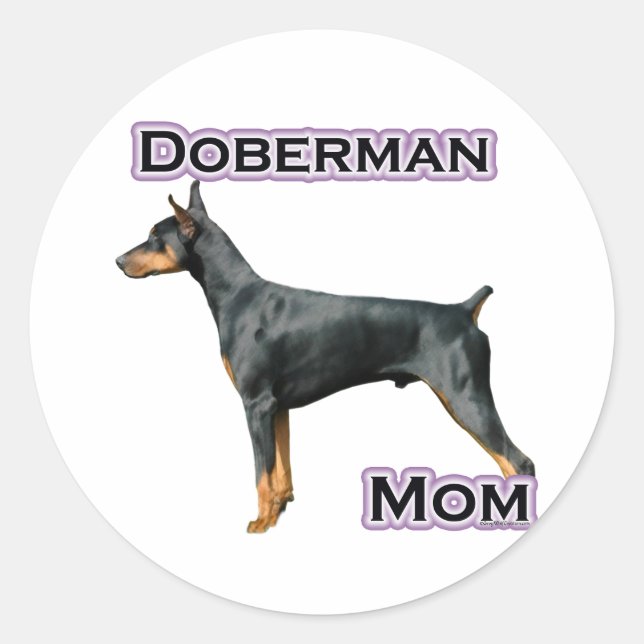 Adesivo Doberman Pinscher Mãe 4 - Sticker (Frente)