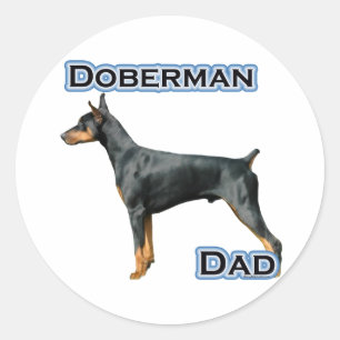 Adesivo Doberman Pinscher Pai 4 - Sticker