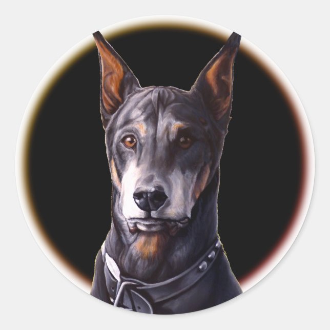 Adesivo Doberman Stickers Doberman Pinscher (Frente)