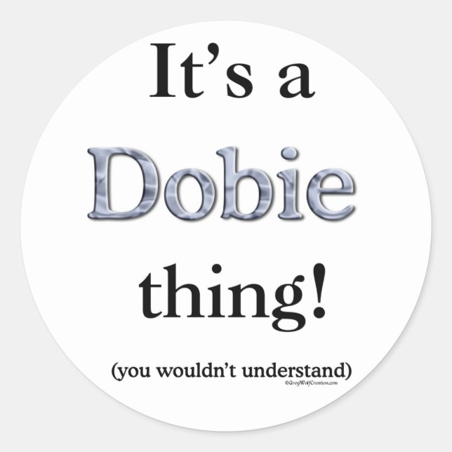 Adesivo Dobie Thing (Frente)