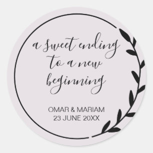 Adesivo Doce Acabando Novo Casamento Lilac Roxo Iniciante