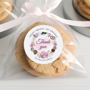 Adesivo Doce Bakery Obrigado