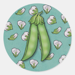 Adesivo Doce Chá de fraldas de Ervilha