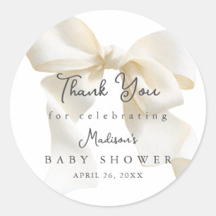 Adesivo Doce Chuveirinho de Marfim Baby Shower