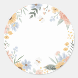 Adesivo Doce como Chá de fraldas de Abelhas