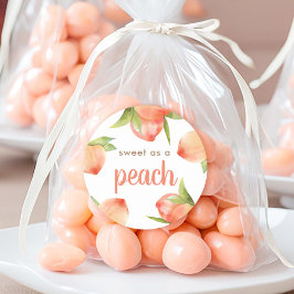 Adesivo Doce Como Decoração De Tema De Pêssego