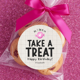 Adesivo Doce de Aniversário Coração Simples para Sala de A