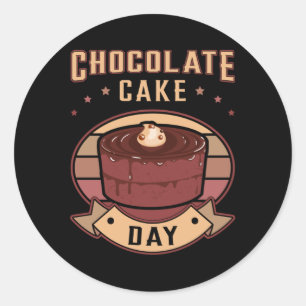 Adesivo Doce de chocolate para bolo doce Ideia de presente
