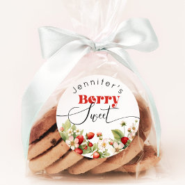 Adesivo Doce de morango Aniversário de morango