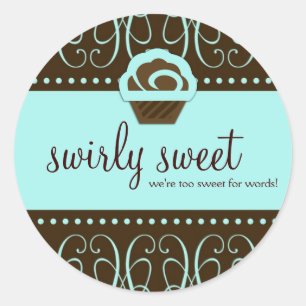 Adesivo Doce de Swirly de turquesa 311 demasiado
