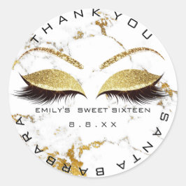 Adesivo Doce Dezesseis e Dezesseis Olhos Lash Branco do 16