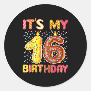 Adesivo doce donu de 16 anos 