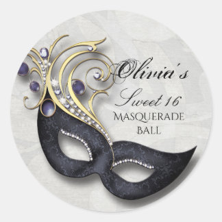 Adesivo Doce e Dezesseis Máscaras Mascarada Sticker Blk