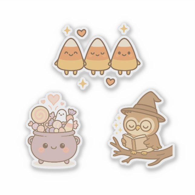 Adesivo Doce e Spooky Kawaii Sticker (Frente)