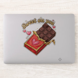 Adesivo Doce em Você design de chocolate de São Valentão