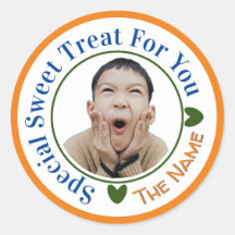 Doce Especial para Você Nome da Foto Laranja